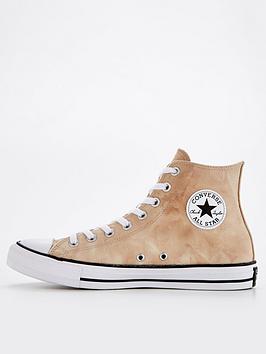 converse chuck taylor all star sun washed textile - beige/white