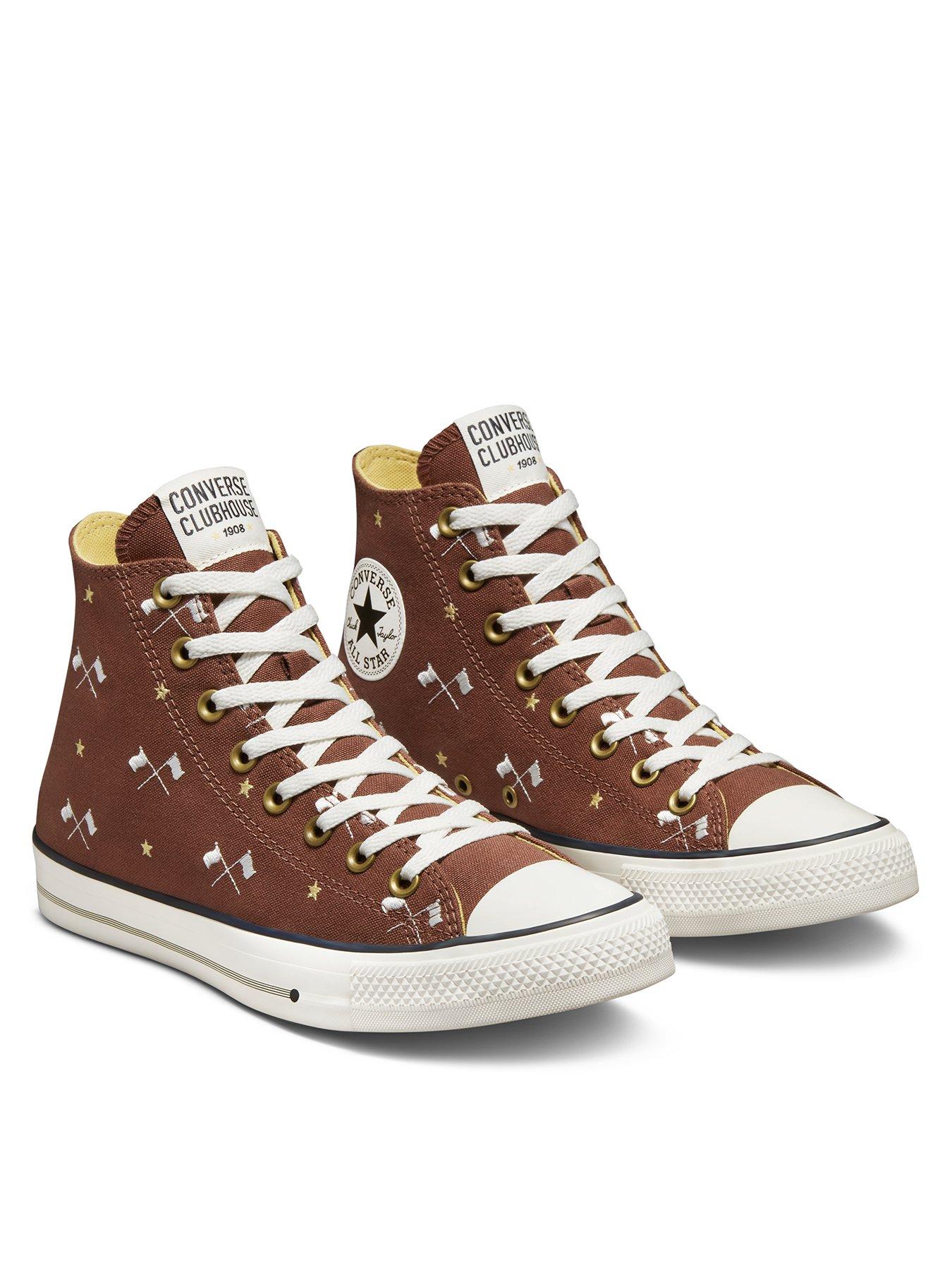 Red and gold best sale converse