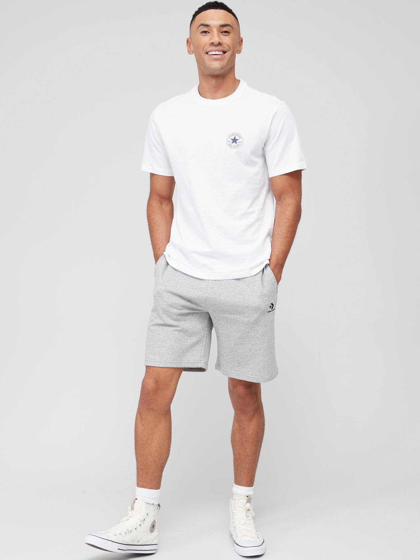 Converse shorts cheap grey