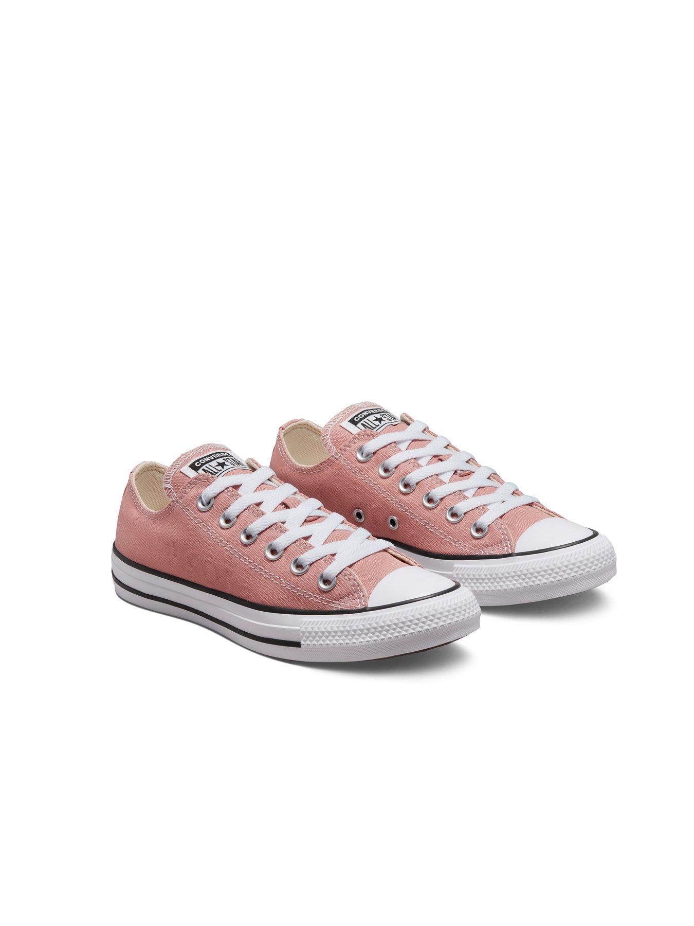 Pink low top converse shoes best sale