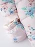  image of mini-v-by-very-baby-girl-floral-snowsuit-multi