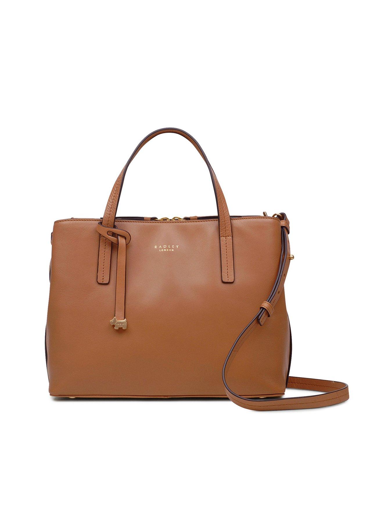 Medium Open Top Multiway Bag In Tan, Dukes Place