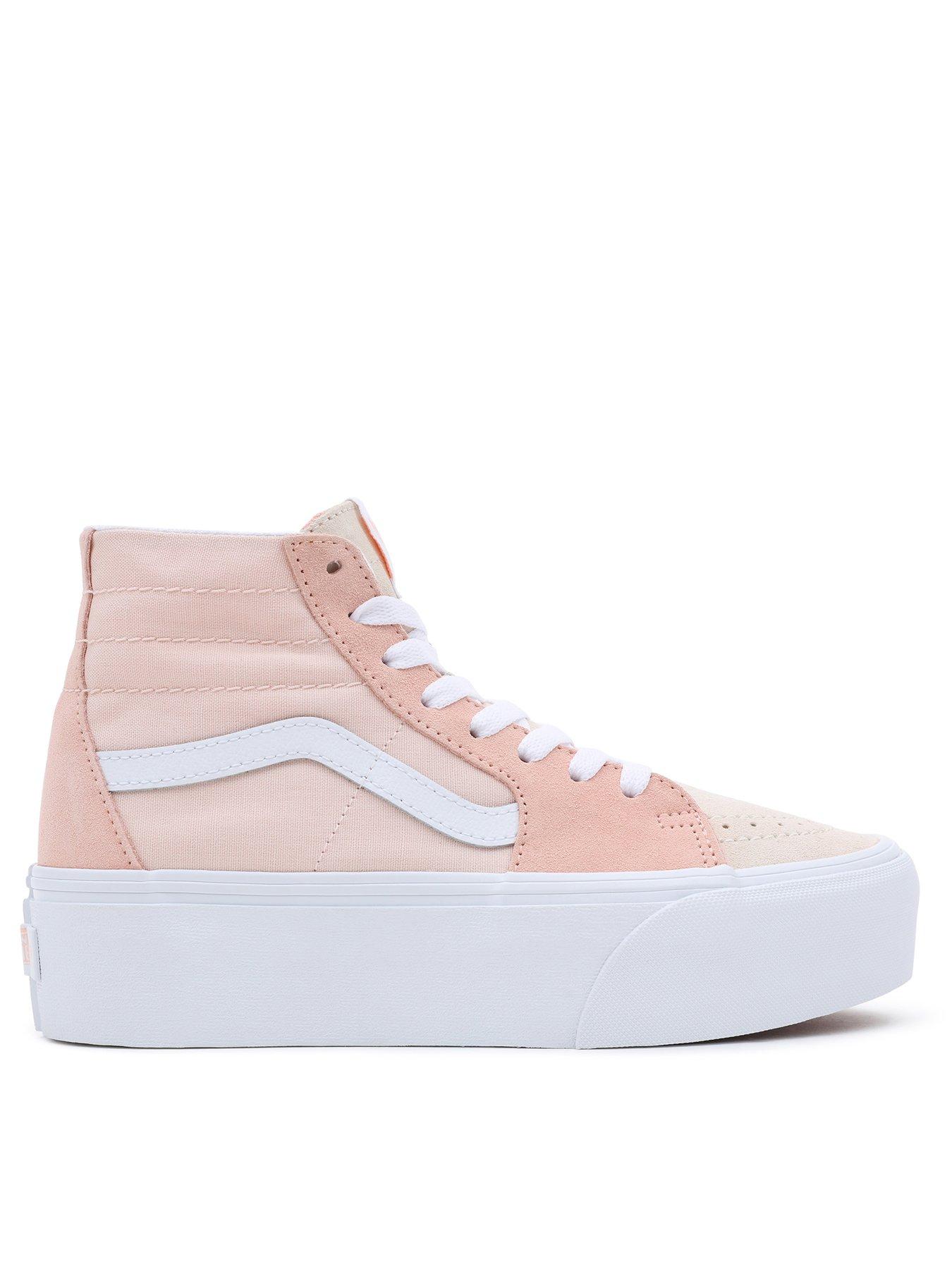 Vans sk8 hi deals womens pink