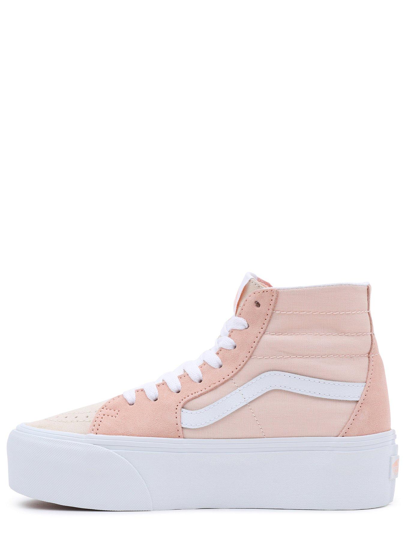 Pale pink high top vans on sale