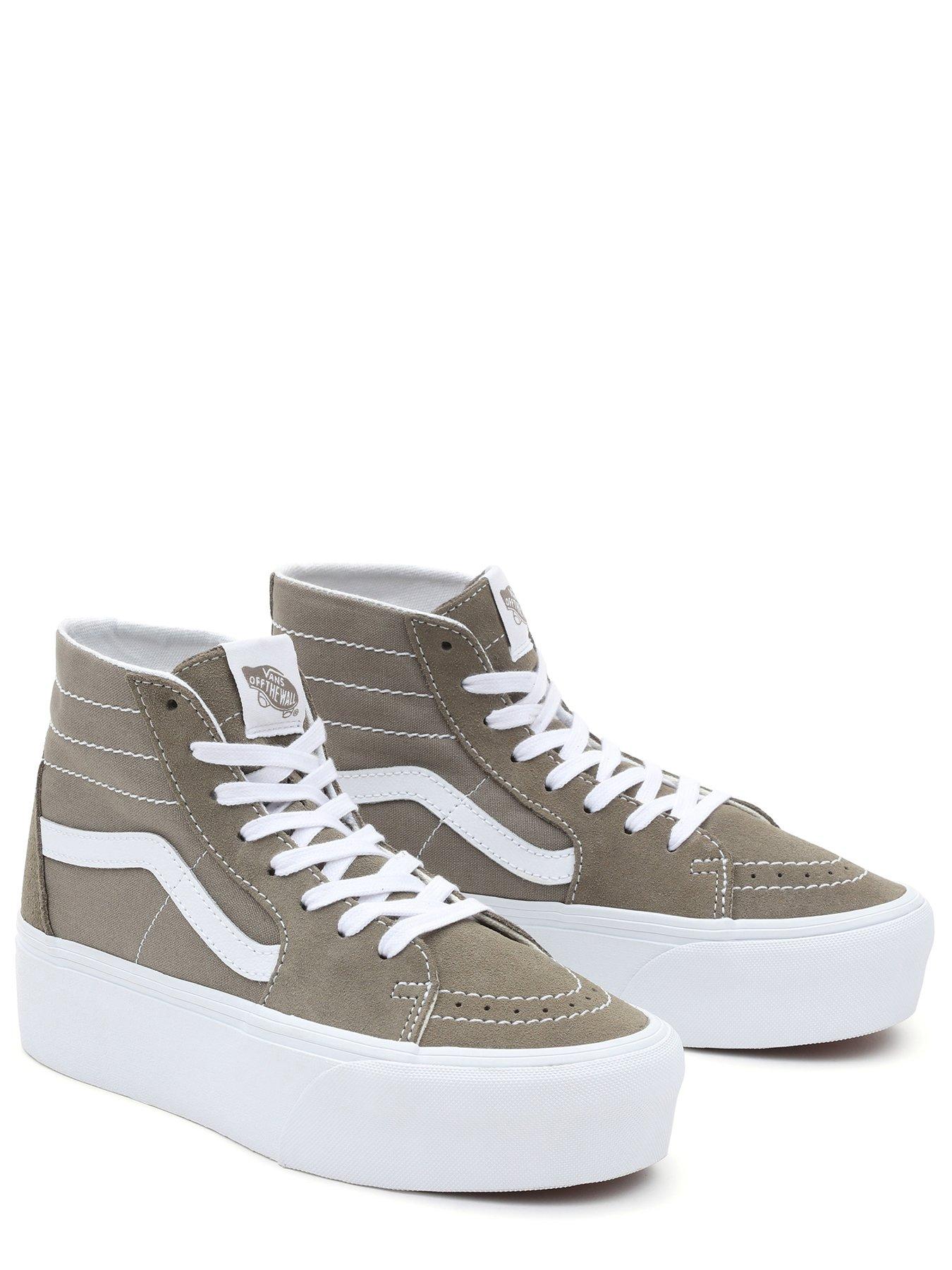 Vans Women s UA SK8 Hi TopTopTapered Stackform Trainers GREIGE