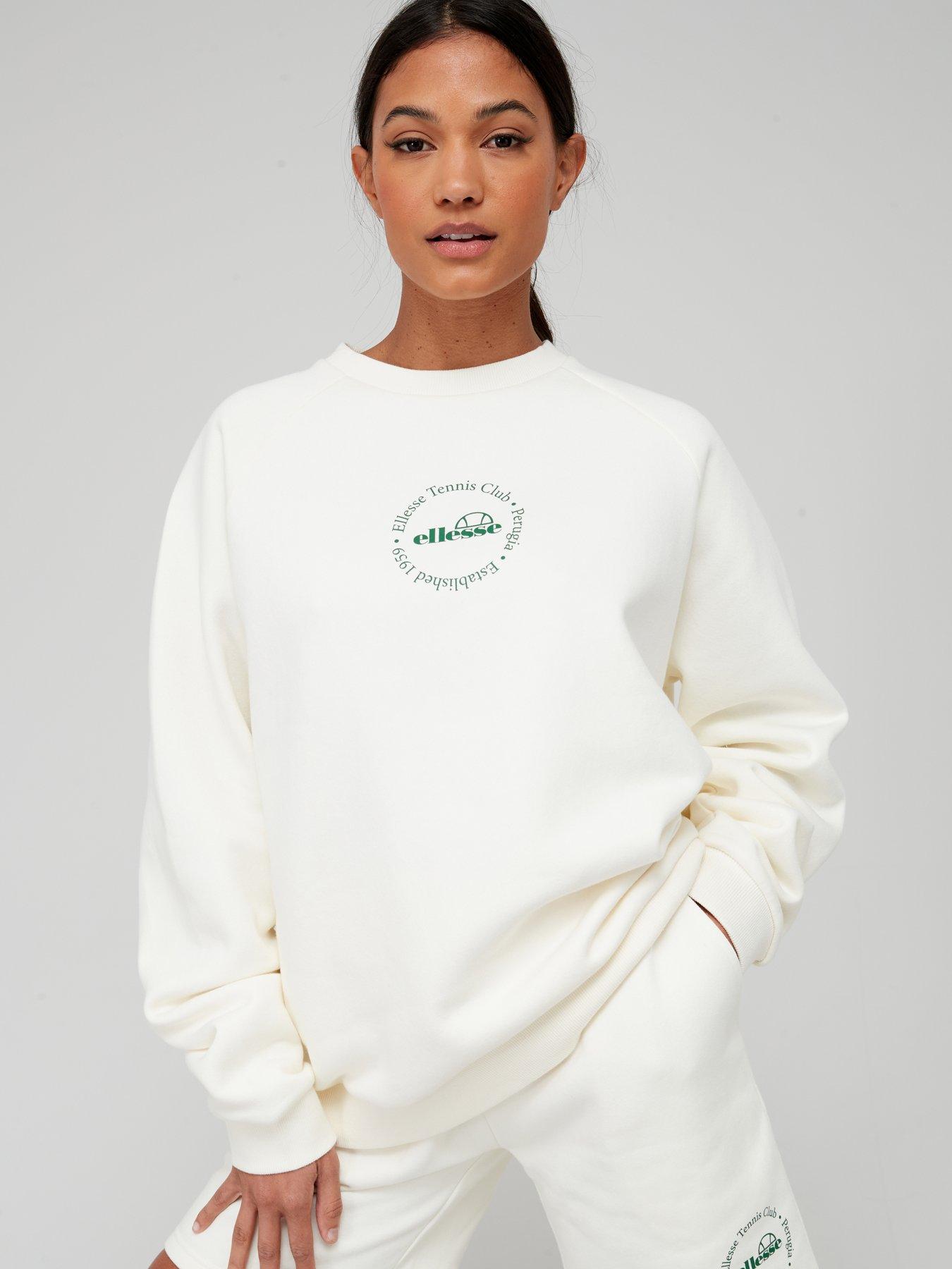 Ellesse best sale white sweatshirt