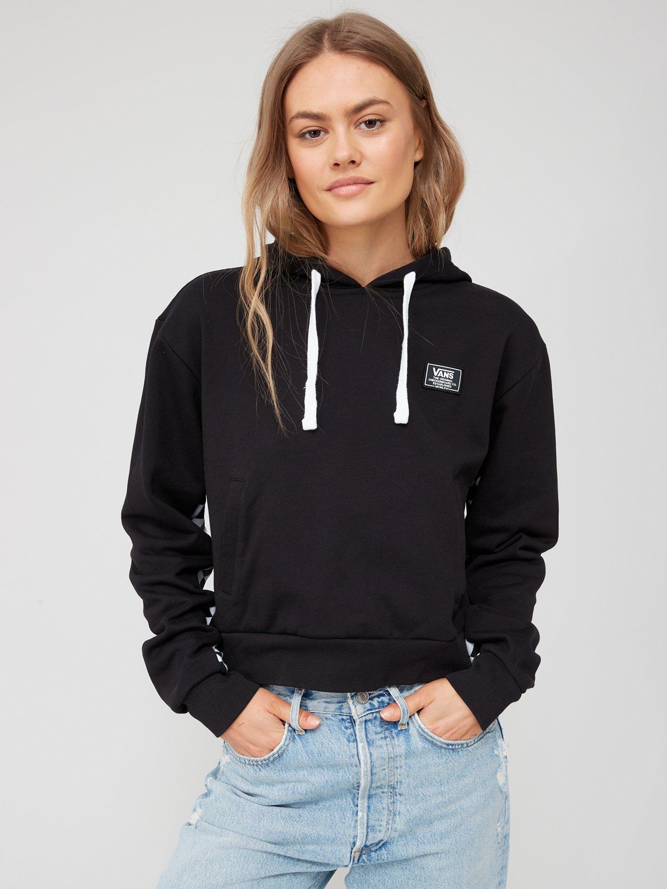 Vans Checker Hoodie - Black | very.co.uk