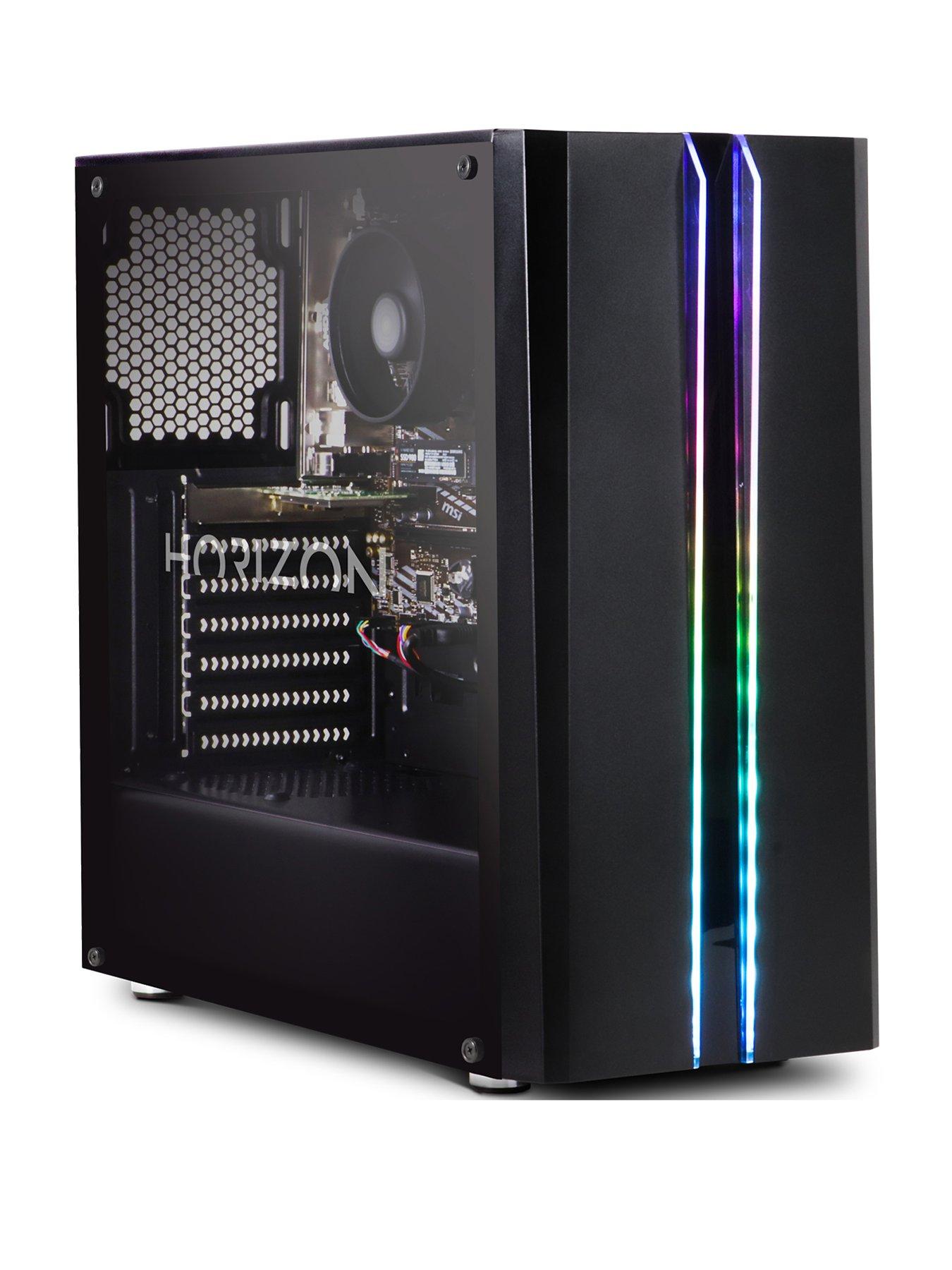 Horizon 500 R5 16GB 500GB Integrated Gaming PC, 24 Inch Monitor, Keyboard  and Mouse Bundle