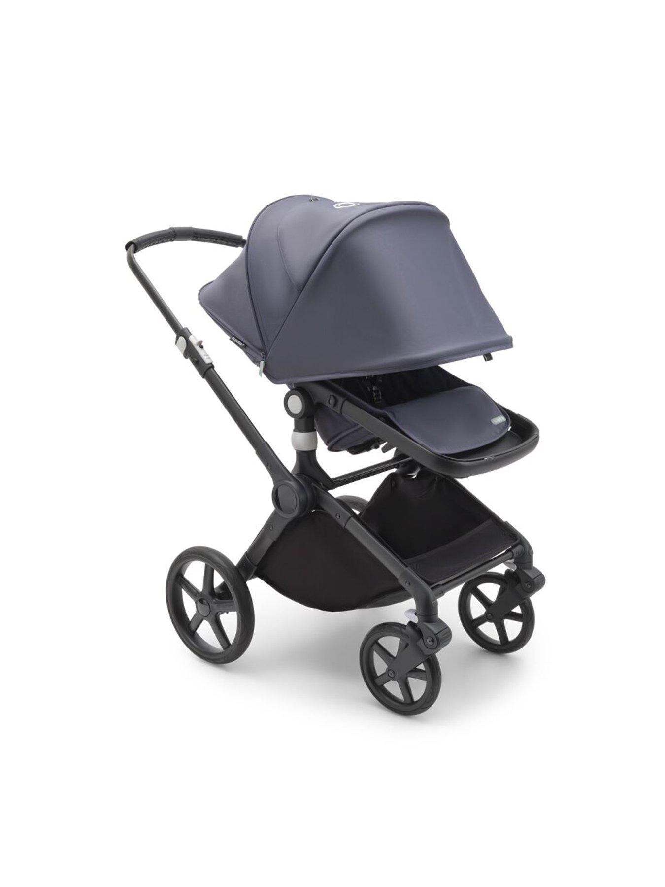 Bugaboo fox steel blue black frame hotsell