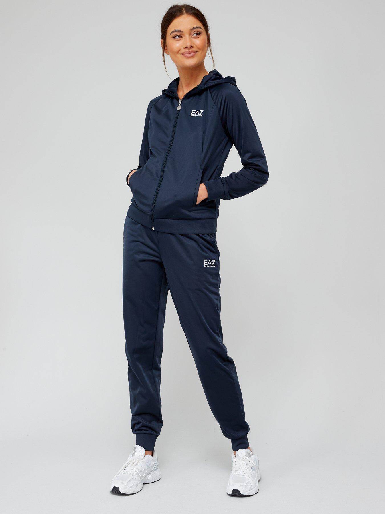 EA7 Emporio Armani Logo Back Poly Tracksuit - Navy 