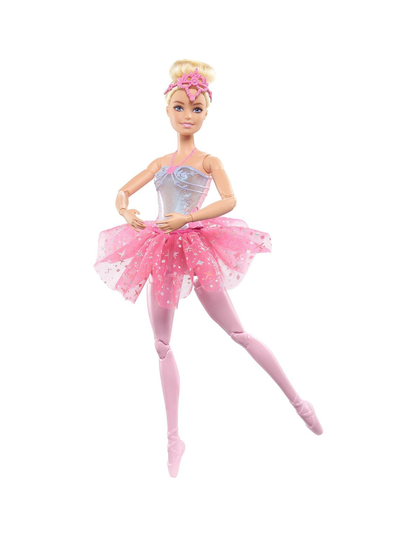 Barbie Ballerina Doll in Purple Removable Tutu with Black Hair  in Top Knot, Brown Eyes, Ballet Arms & Sculpted Toe Shoes : Everything Else
