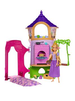 disney princess rapunzel's tower doll and playset