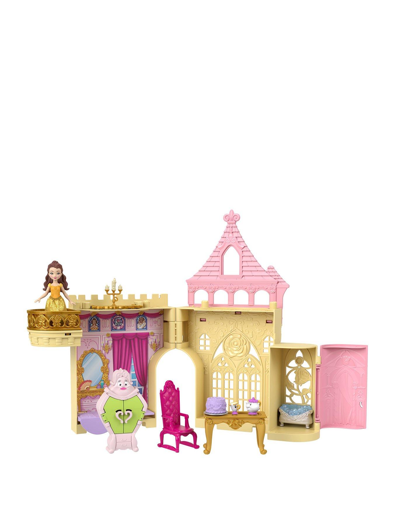 disney princess storytime stackers belle’s castle doll and playset