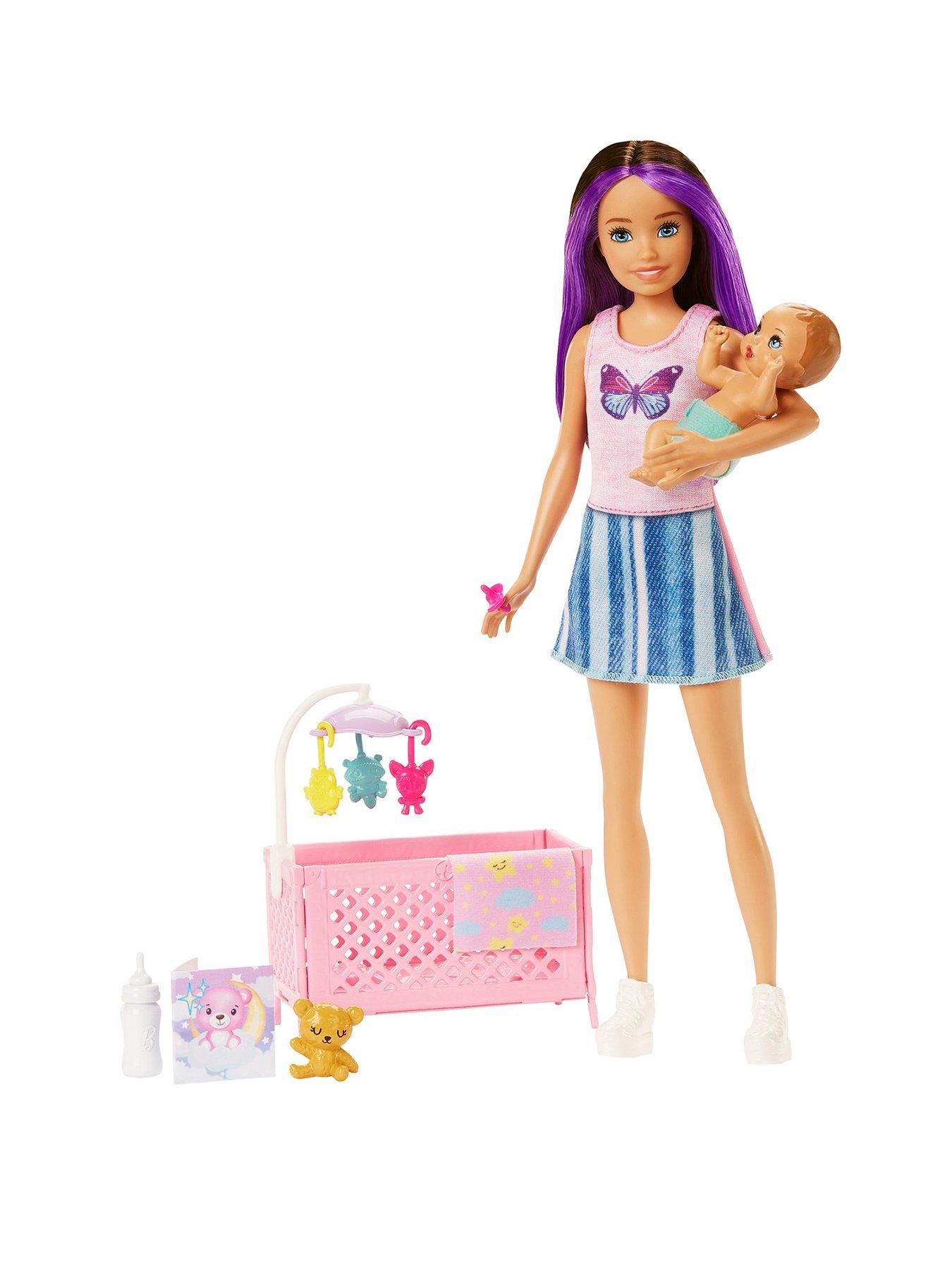 Barbie Skipper Babysitters Inc. Sleepy Baby Doll Playset Very