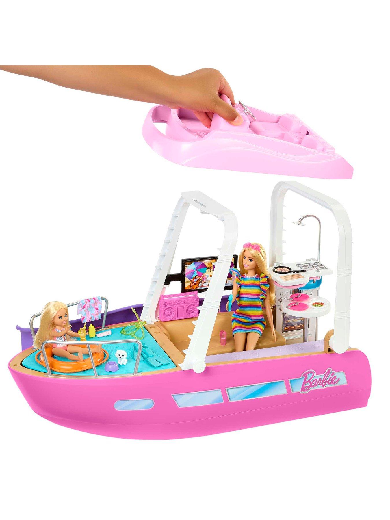 Barbie store boat playset