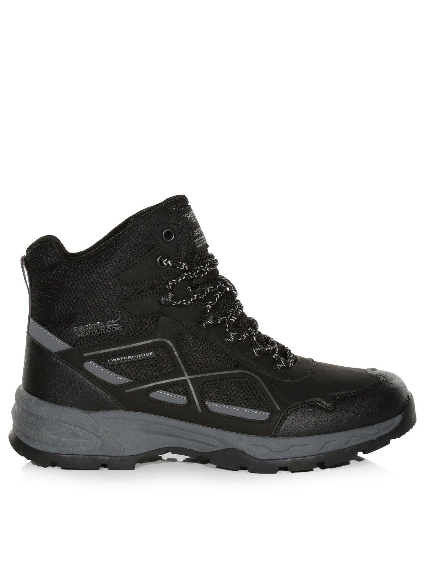 undefined Mens Vendeavour Mid Walking Boots - Black/grey