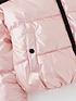  image of v-by-very-girls-colourblock-padded-coat-pinkblack
