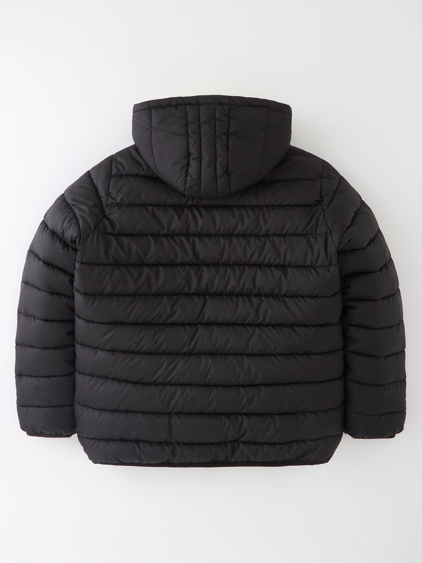 Everyday Padded Quilted Black Coat | very.co.uk