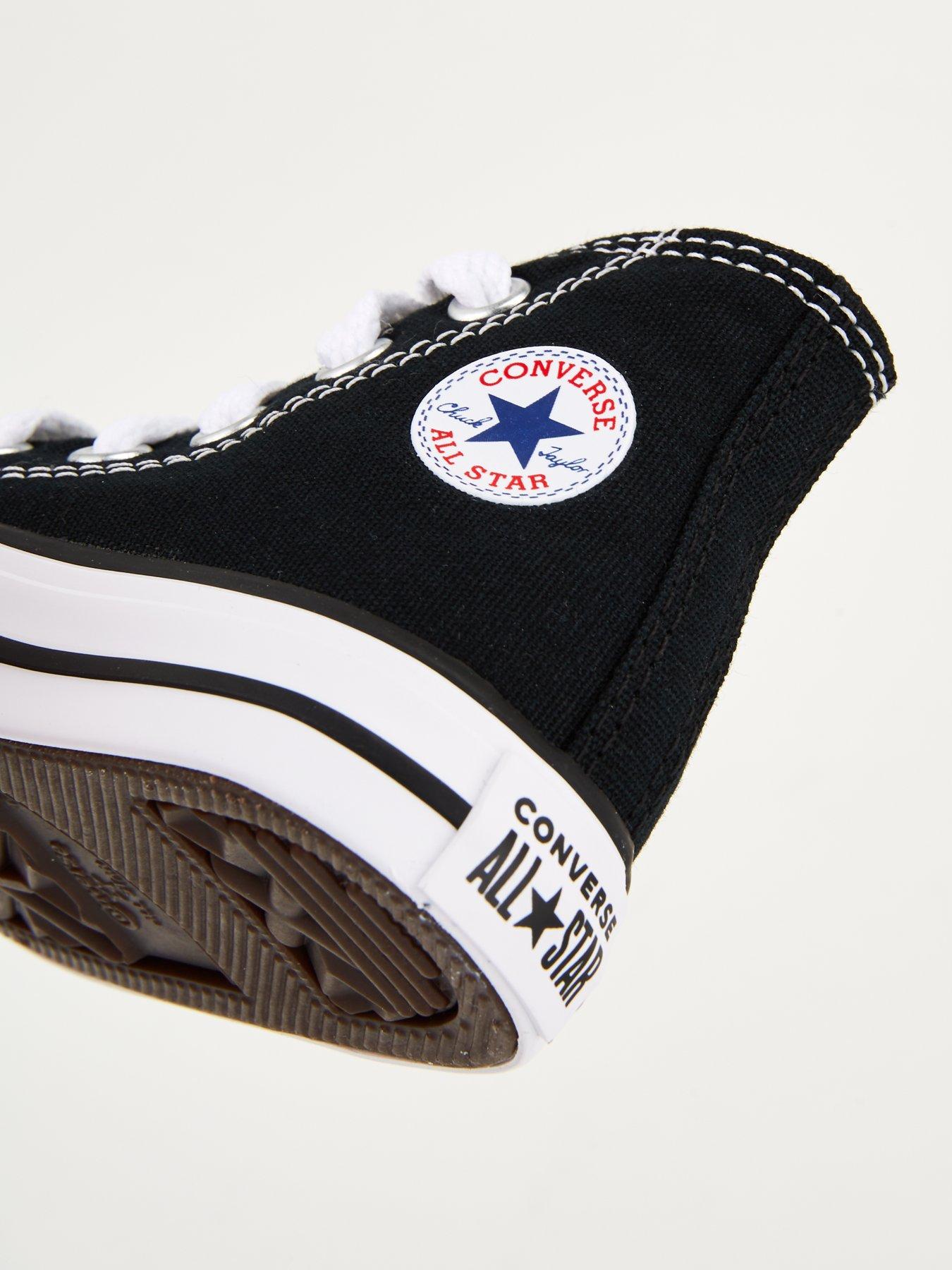 Image 6 of 7 of Converse Infant Unisex Hi Top Trainers - Black