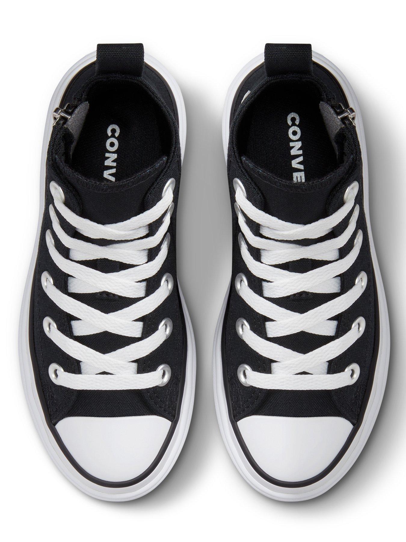 Converse Chuck Taylor All Star Lugged lift Canvas Childrens Girls Hi Top Trainers Very