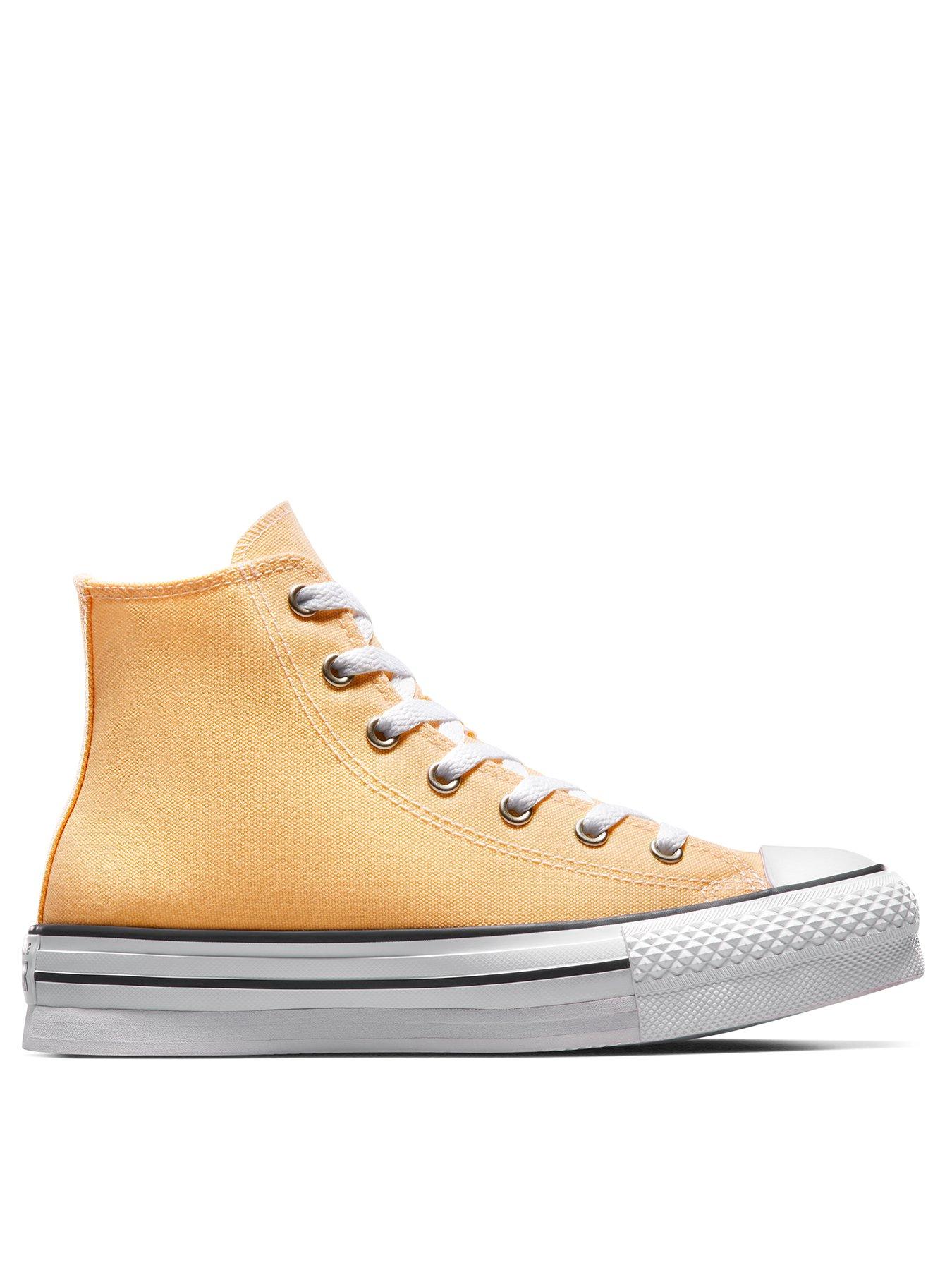 Orange on sale baby converse