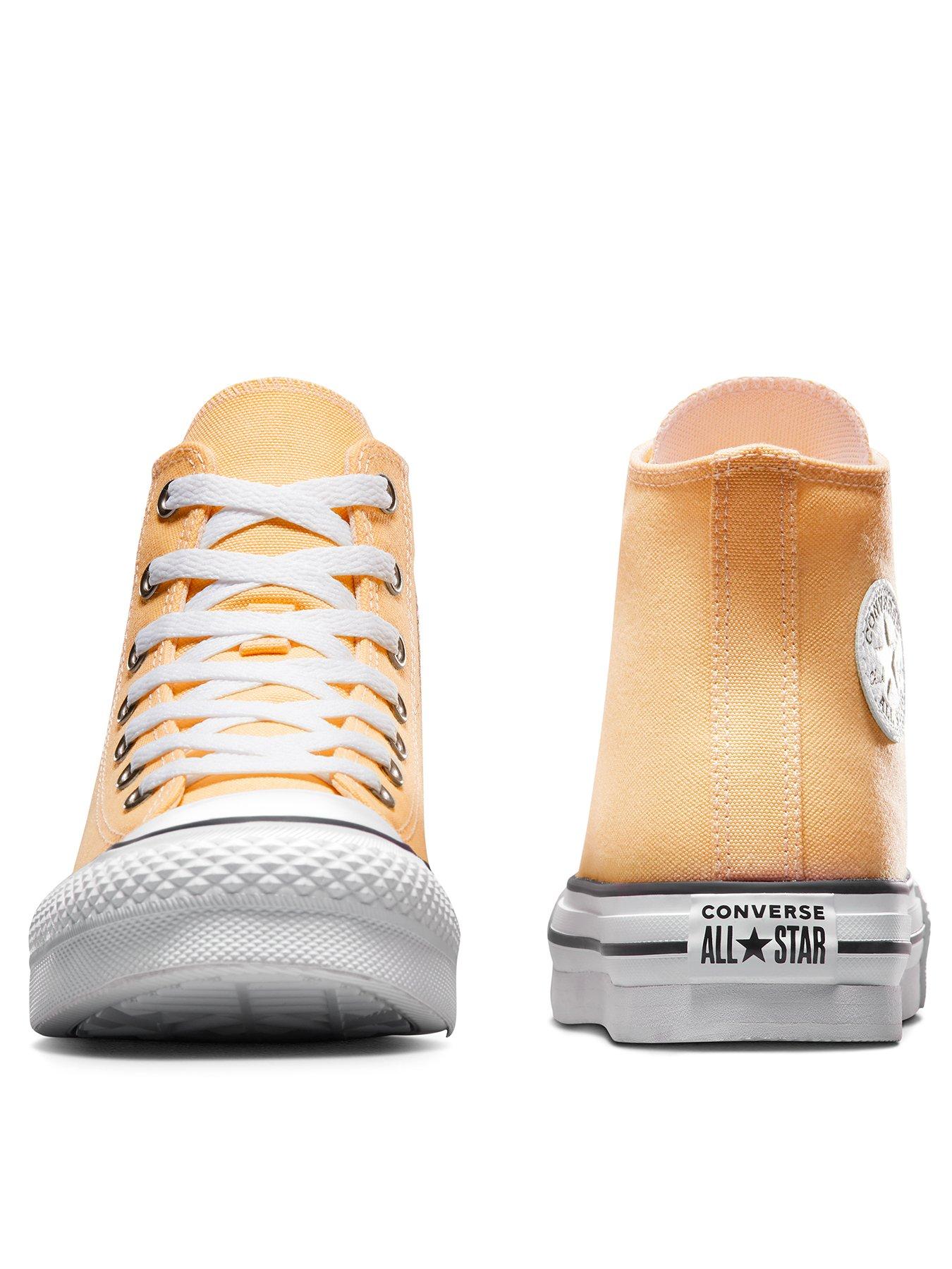 Converse deals orange kids