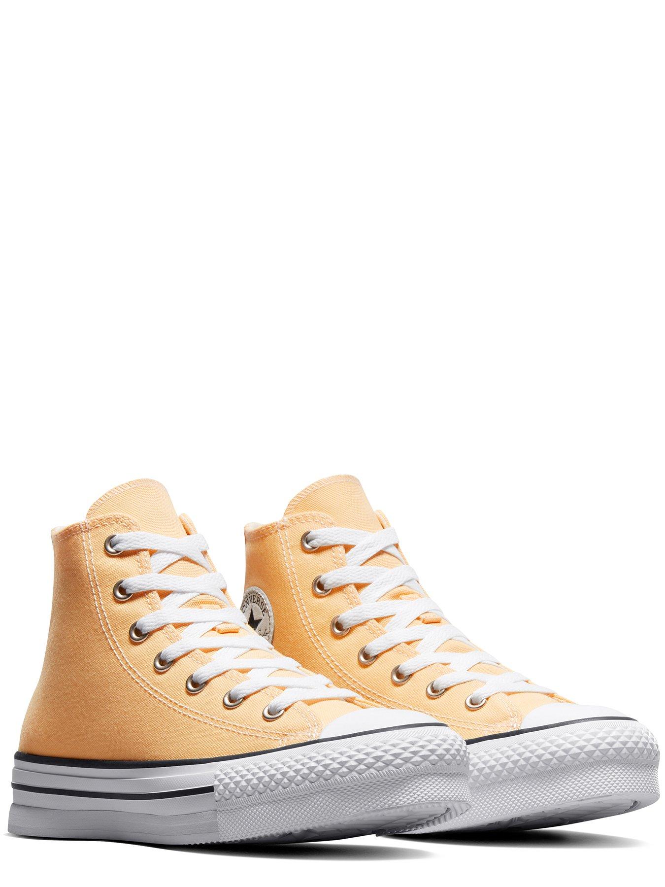 Kids orange sale converse