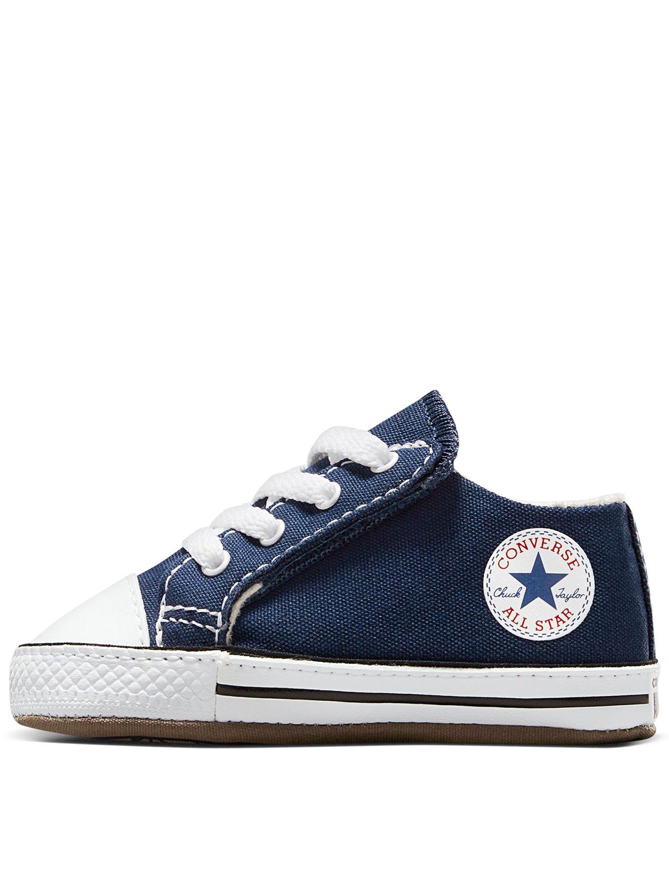 Image 1 of 7 of Converse Chuck Taylor All Star Cribster Canvas Mid Top Trainers - Navy
