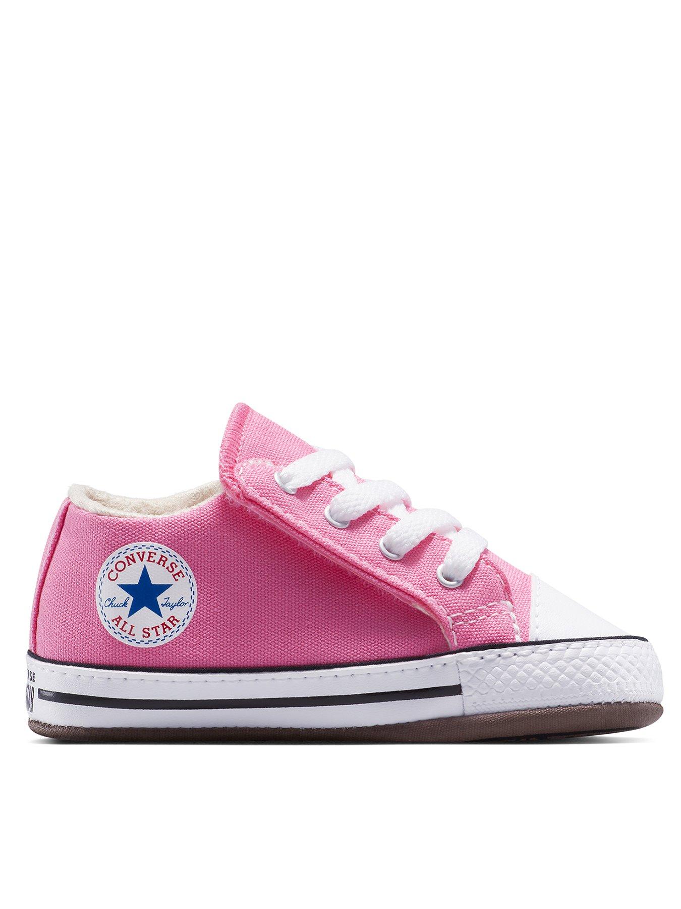 undefined Chuck Taylor All Star Cribster Canvas Mid Top Girls Trainers - Pink