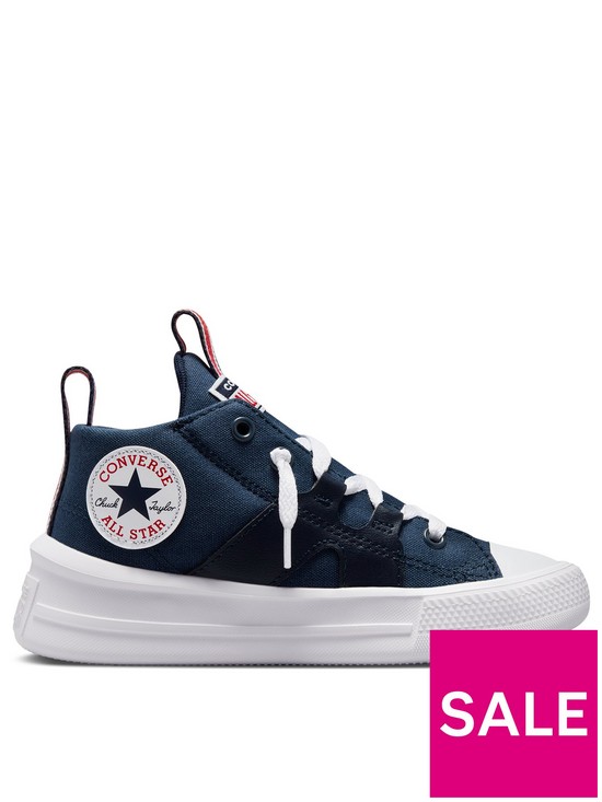 front image of converse-chuck-taylor-all-star-ultra-varsity-club-childrens-boys-mid-trainers