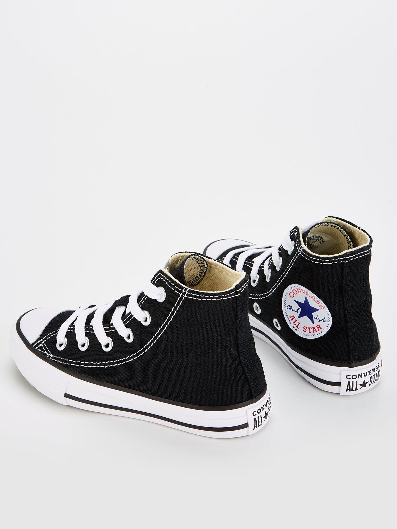 Image 3 of 8 of Converse Kids Hi Top Trainer - Black
