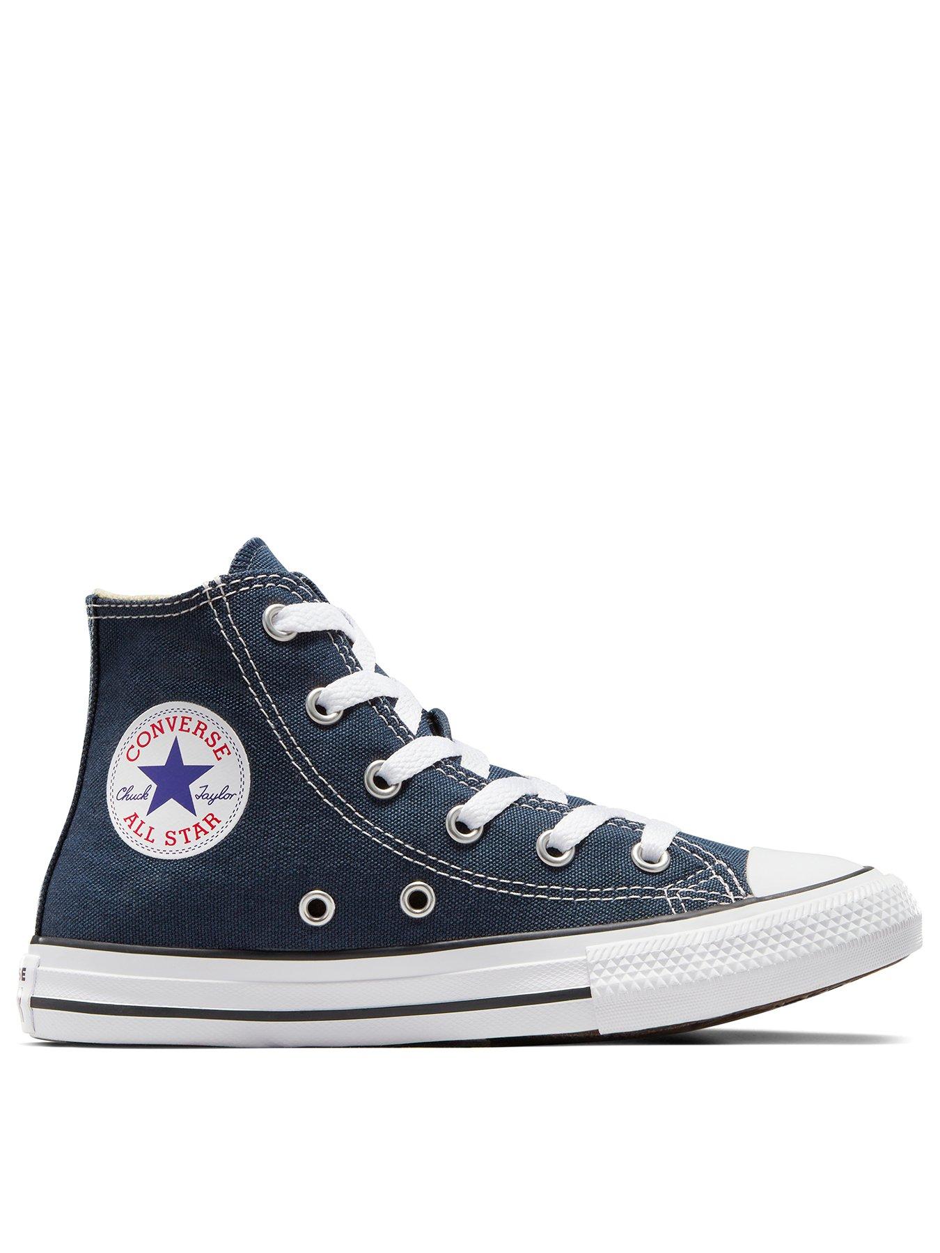 Black high shop top converse kids