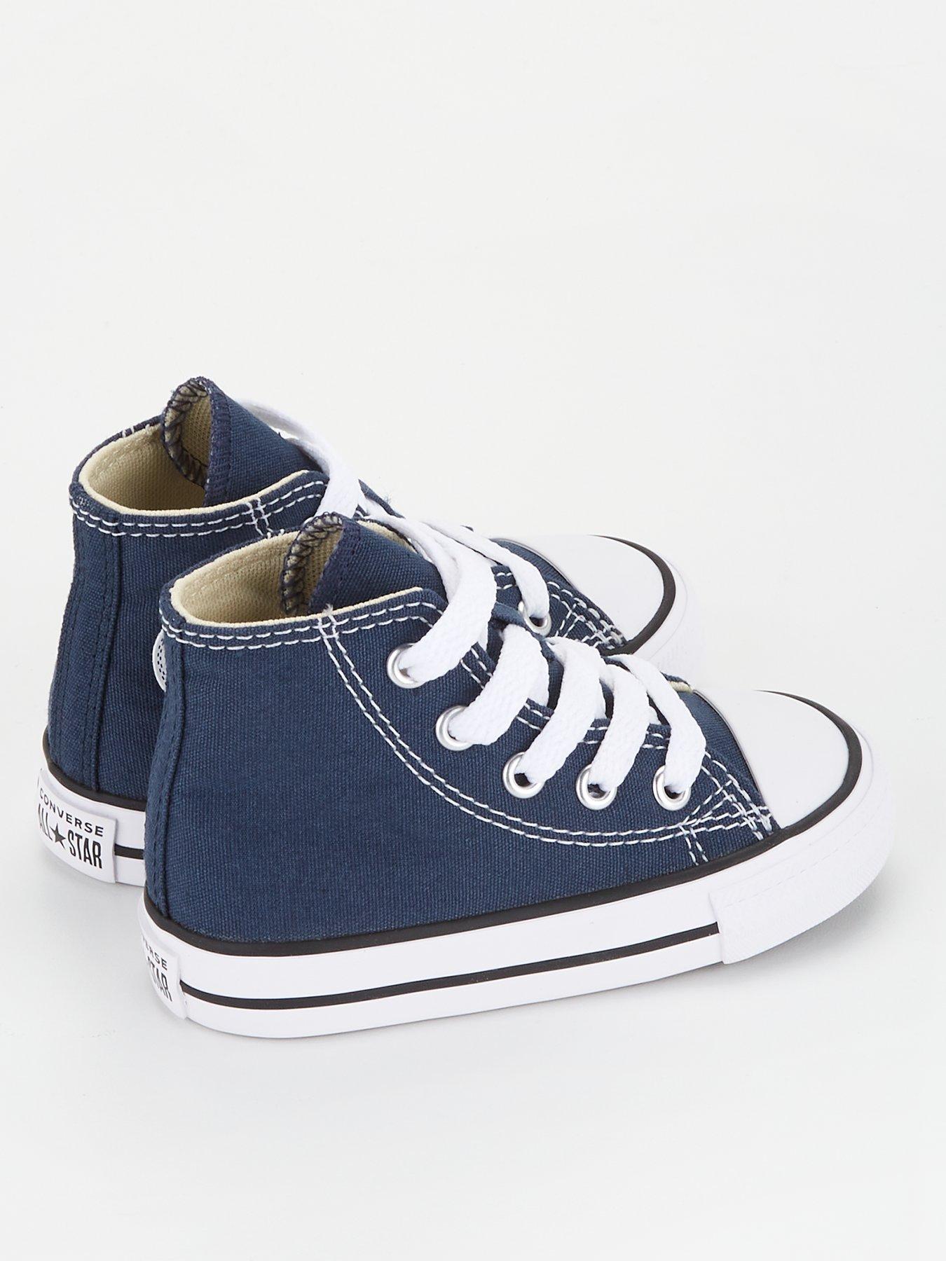 Infant Boys Hi Top Trainers Navy