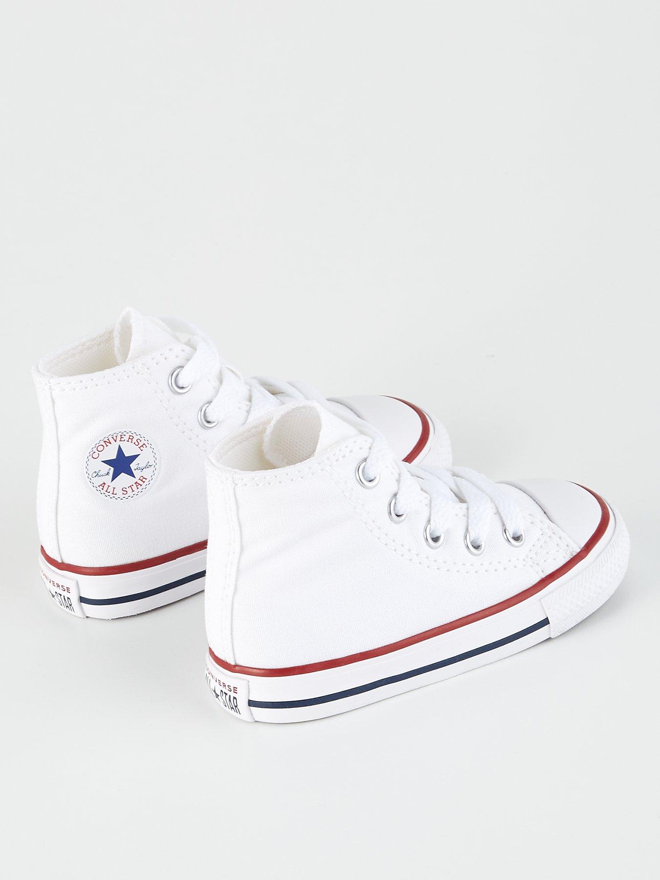 White baby shop converse