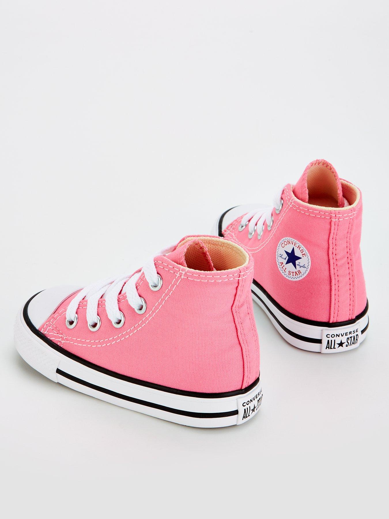 Pink infant converse best sale