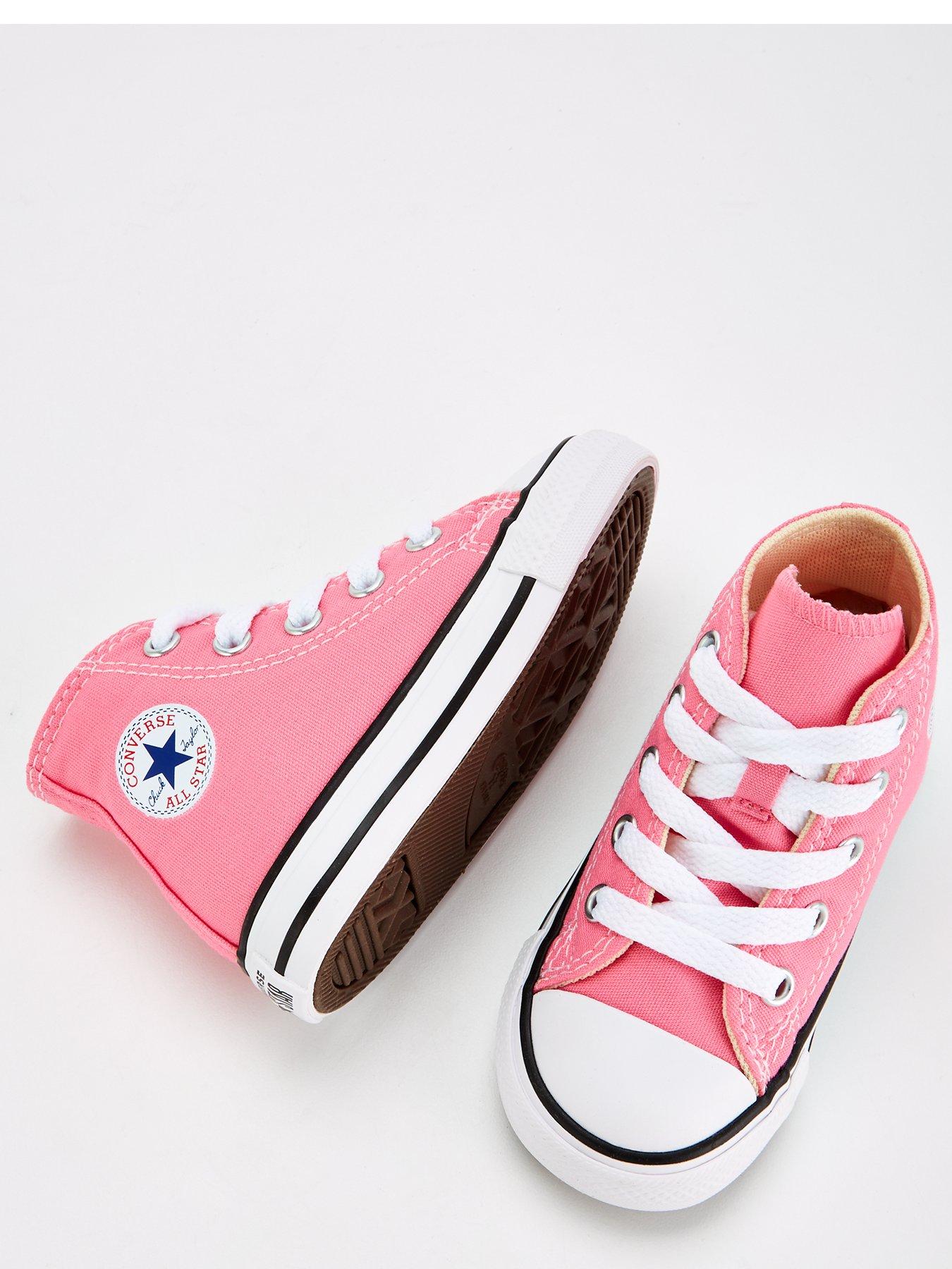 Infant Girls Hi Top Trainers Pink