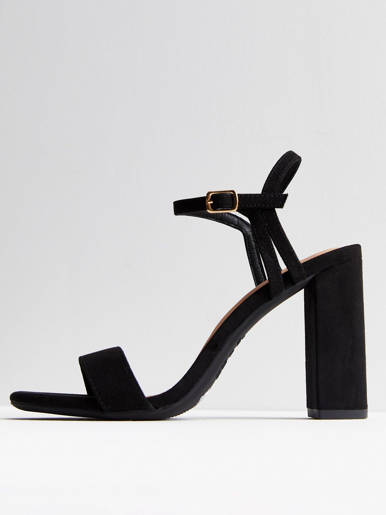 New look black low heel clearance sandals