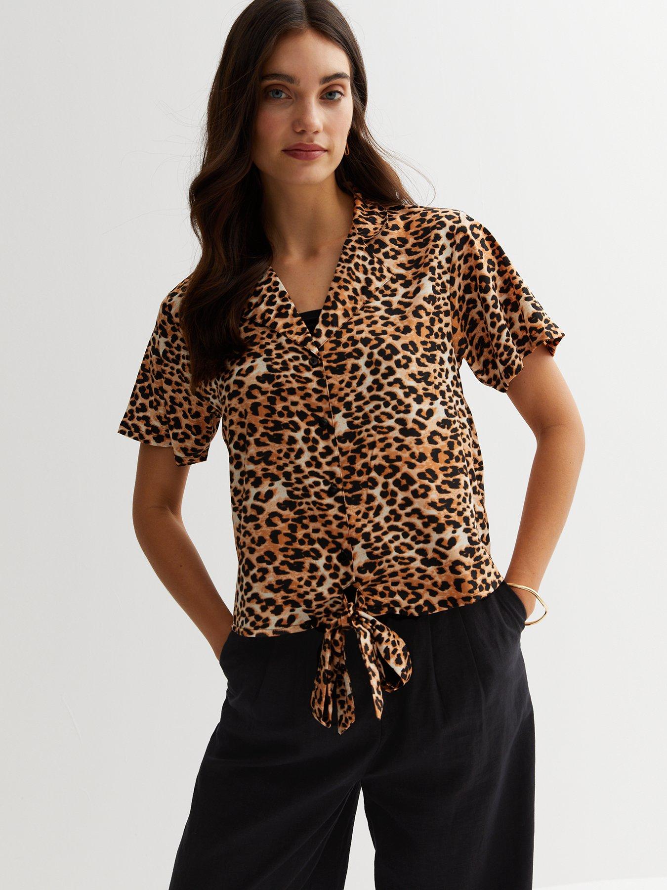 New look shop leopard print shirt