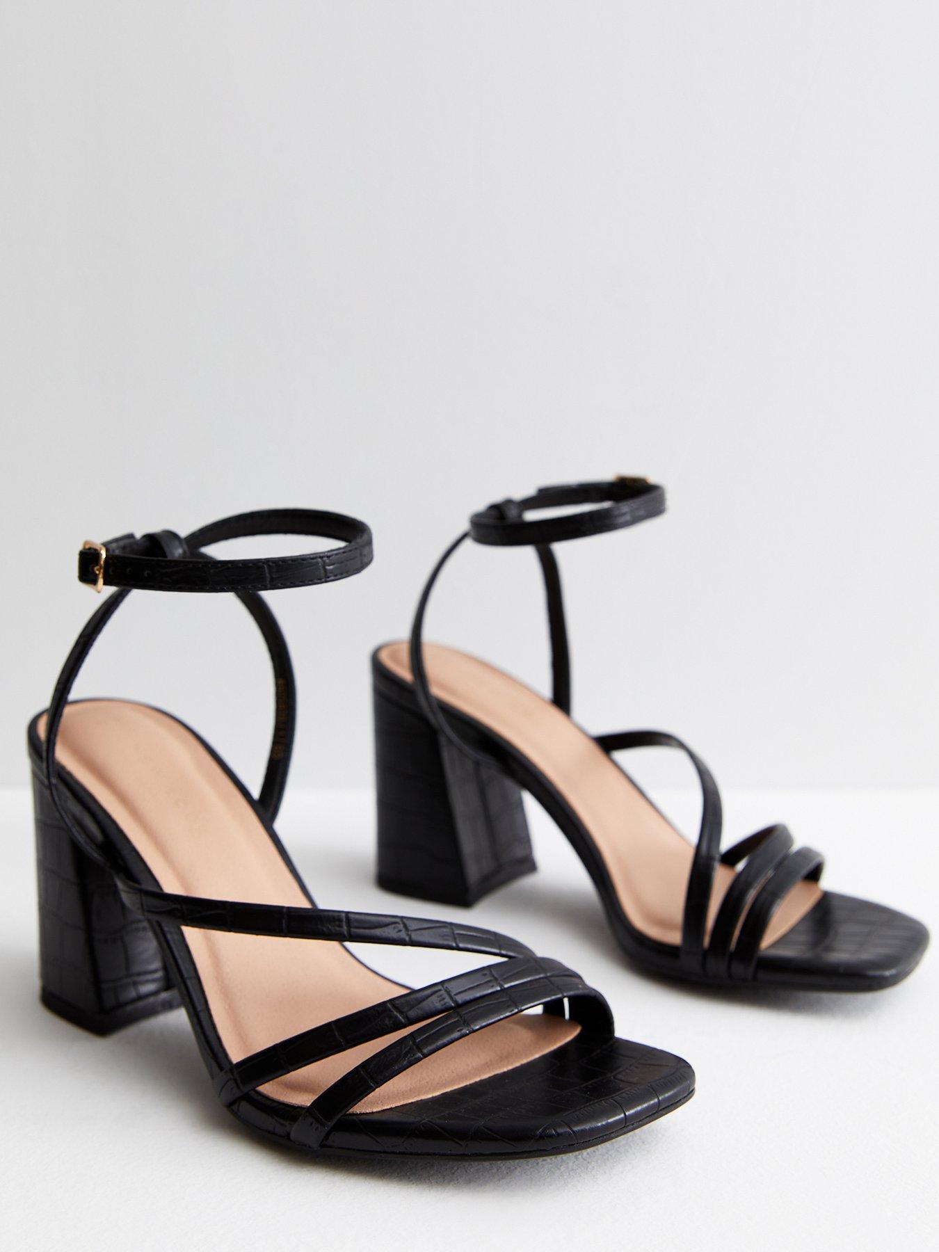 Open back hot sale heel sandals