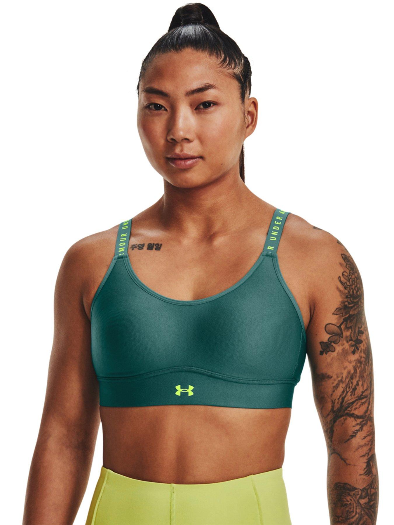  Under Armour Women's Infinity High Impact Sports Bra, (001)  Black / / White, X-Small D-DD : Clothing, Shoes & Jewelry
