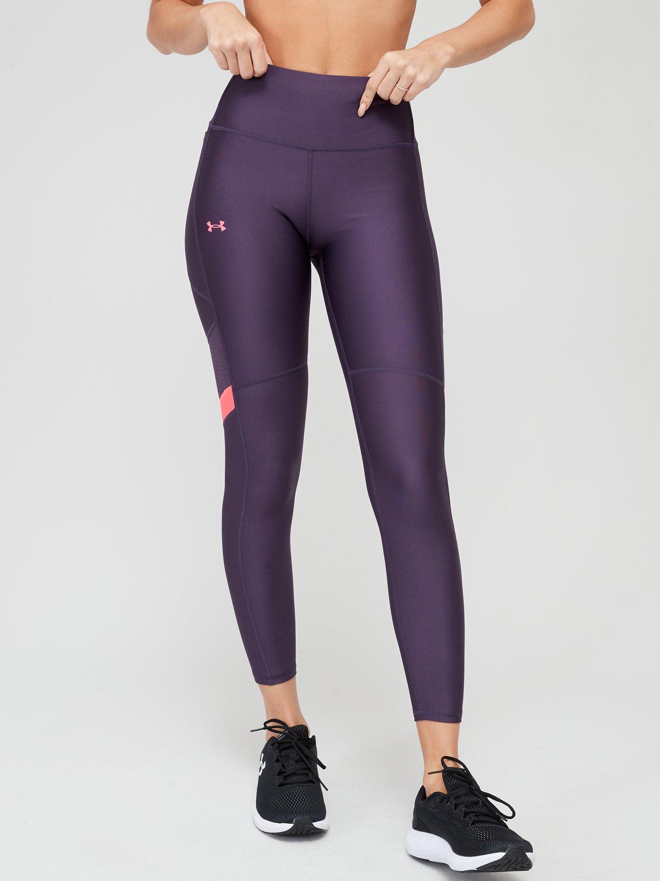 Under Armour high ankle leggings in plum