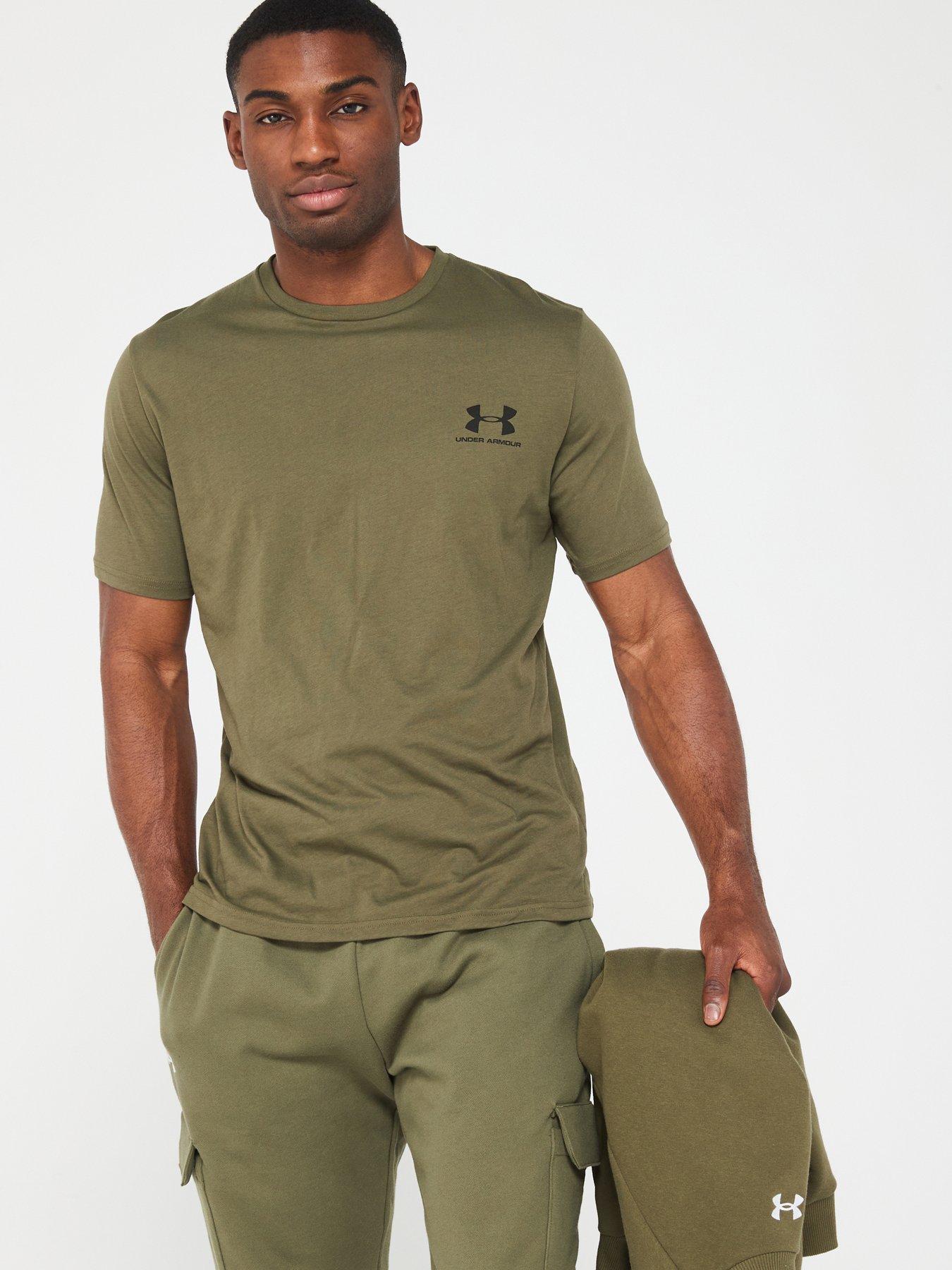 UNDER ARMOUR Training Sportstyle Left Chest Short Sleeve T-Shirt - Khaki