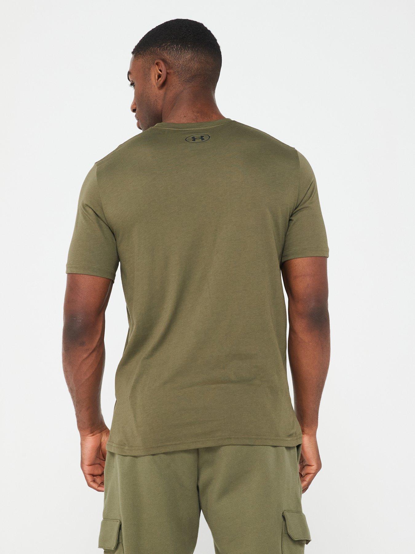 Image 2 of 4 of UNDER ARMOUR Training Sportstyle Left Chest Short Sleeve&nbsp;T-Shirt - Khaki