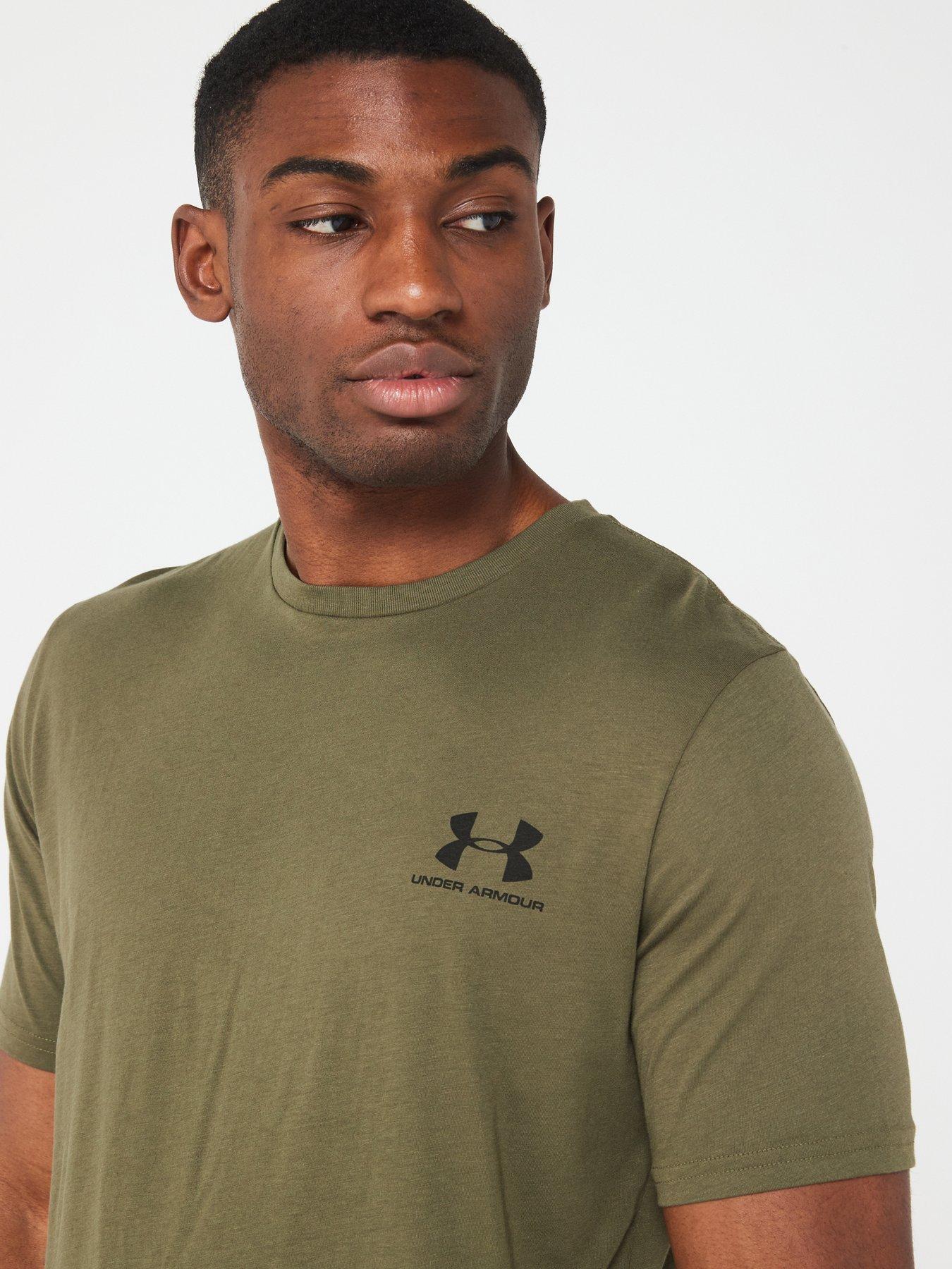 Image 4 of 4 of UNDER ARMOUR Training Sportstyle Left Chest Short Sleeve&nbsp;T-Shirt - Khaki