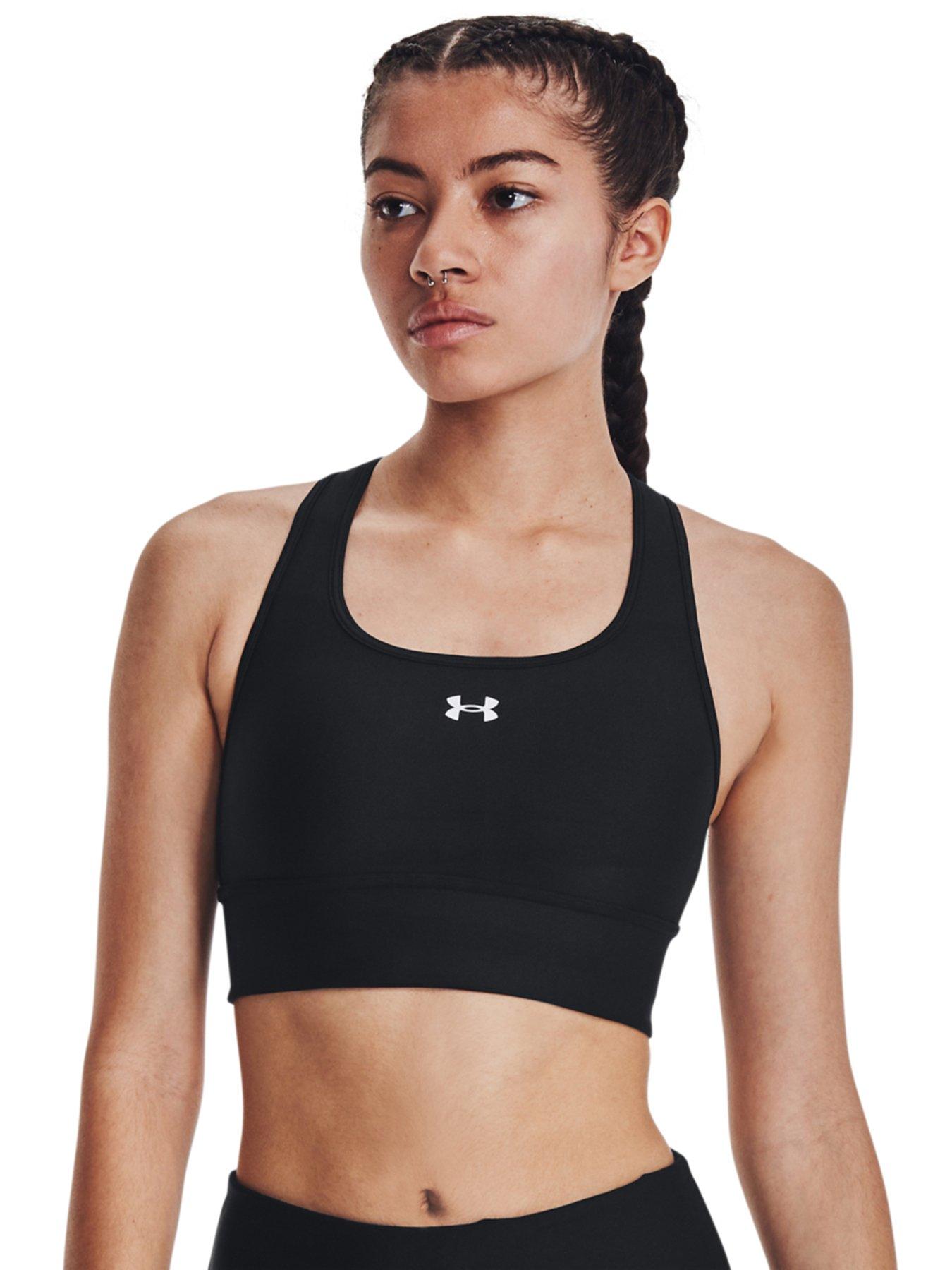 Under Armour Pale Lilac/Pink & Gray Longline Seamless Sports Bra