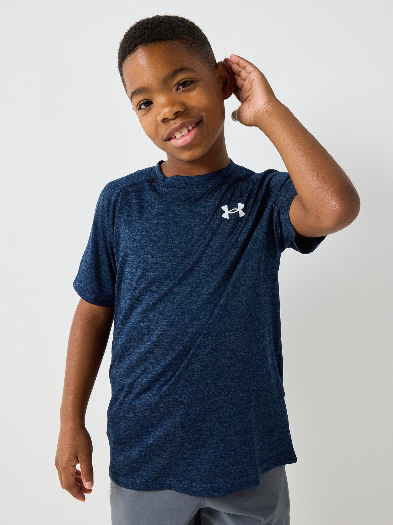 UNDER ARMOUR Older Boys Tech 2.0 Short Sleeve T-Shirt - Navy