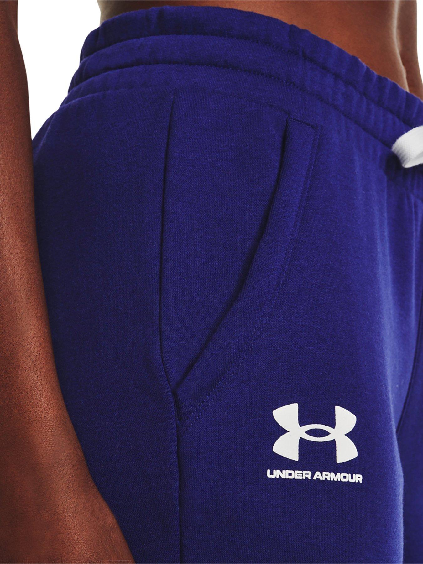 Womens sports pants Under Armour RIVAL FLEECE JOGGERS W blue