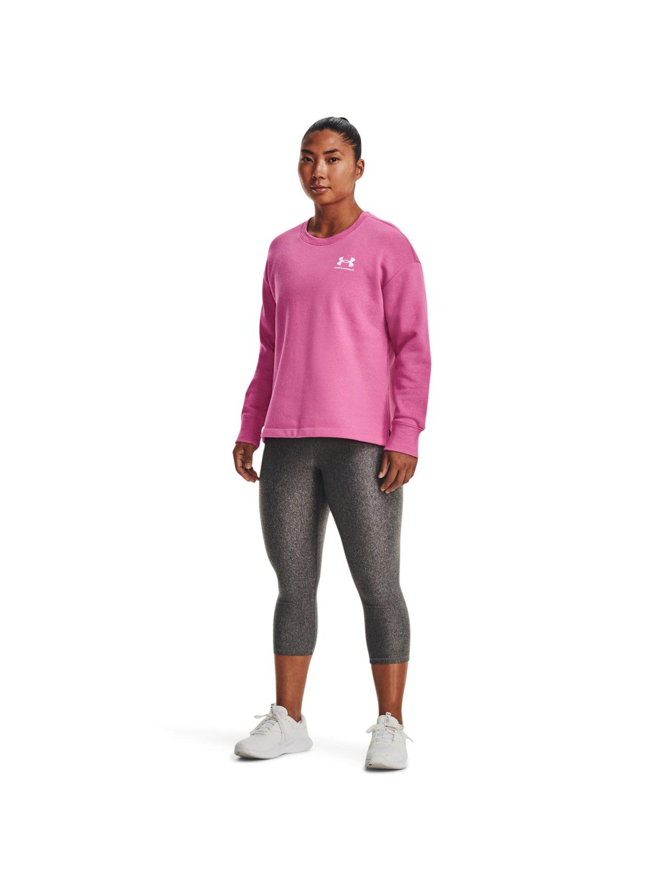 Rival Fleece Oversize Crew Sweat - Pink