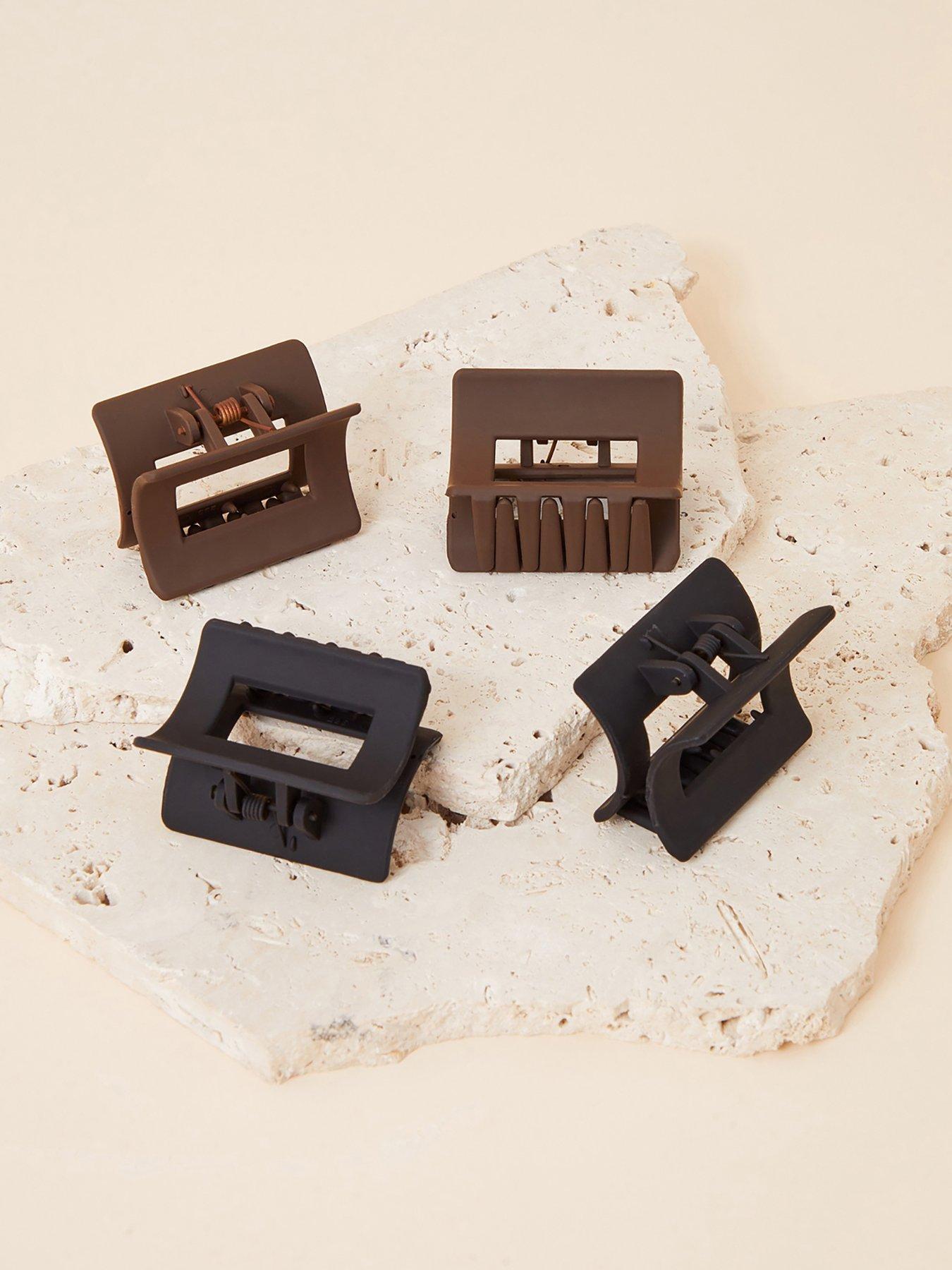 Accessorize Matte Square Claw Clips 4 Pack | Very