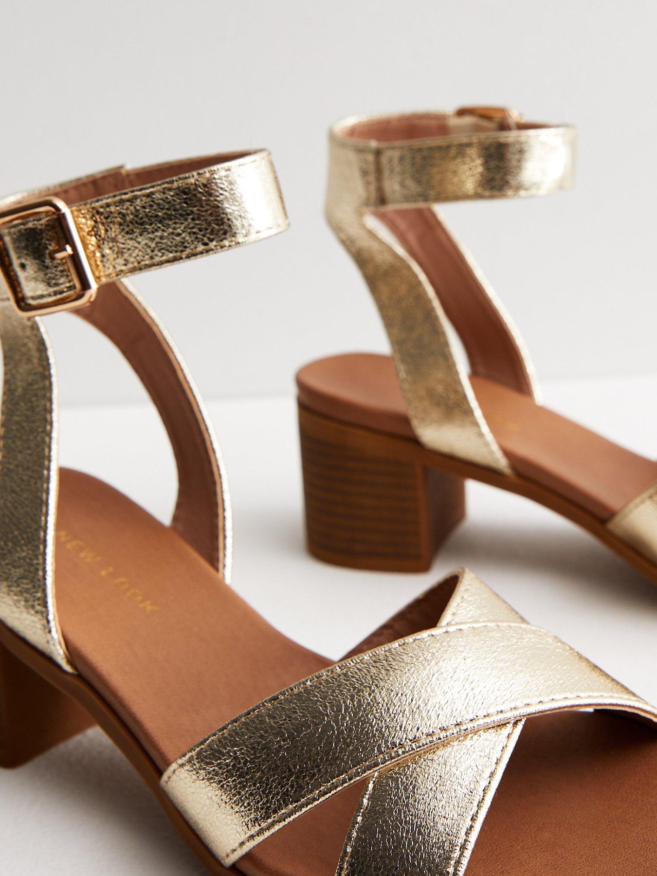 Gold 2 2024 strap sandals